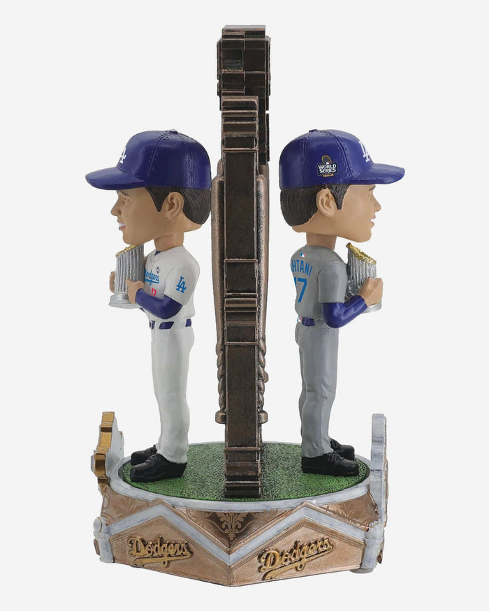 Shohei Ohtani Los Angeles Dodgers 2025 Back To Back World Series Champions Dual Spinner Bobblehead FOCO - FOCO.com