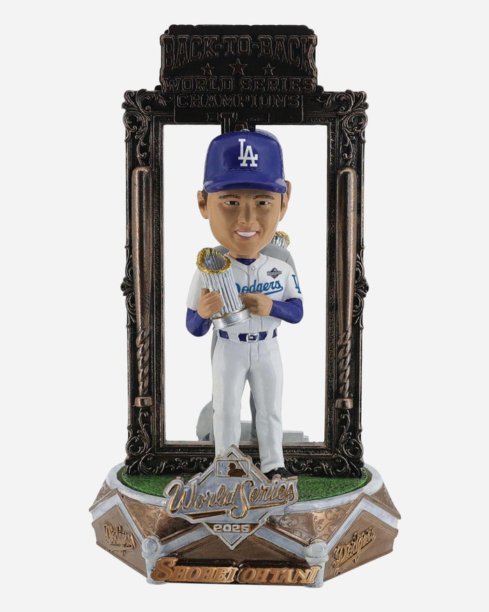 Shohei Ohtani Los Angeles Dodgers 2025 Back To Back World Series Champions Dual Spinner Bobblehead FOCO - FOCO.com