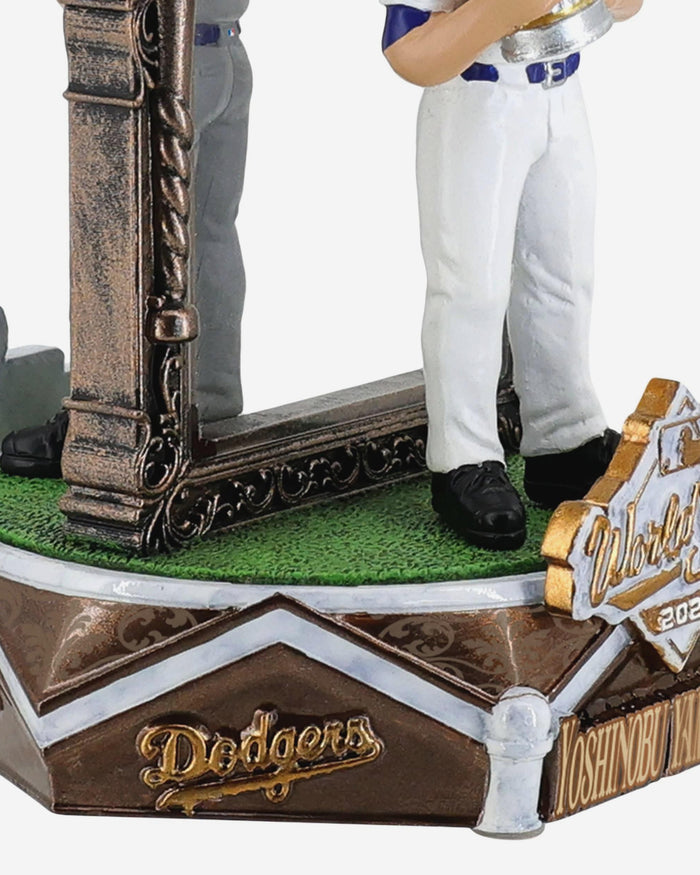 Yoshinobu Yamamoto Los Angeles Dodgers 2025 Back To Back World Series Champions Dual Spinner Bobblehead FOCO - FOCO.com