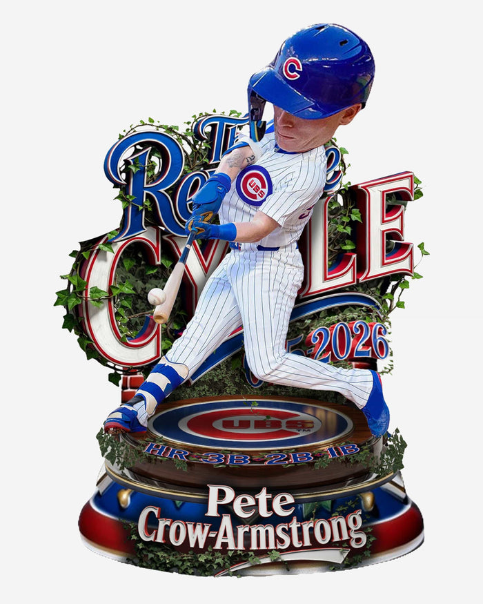 Pete Crow-Armstrong Chicago Cubs First Career Cycle Bobblehead