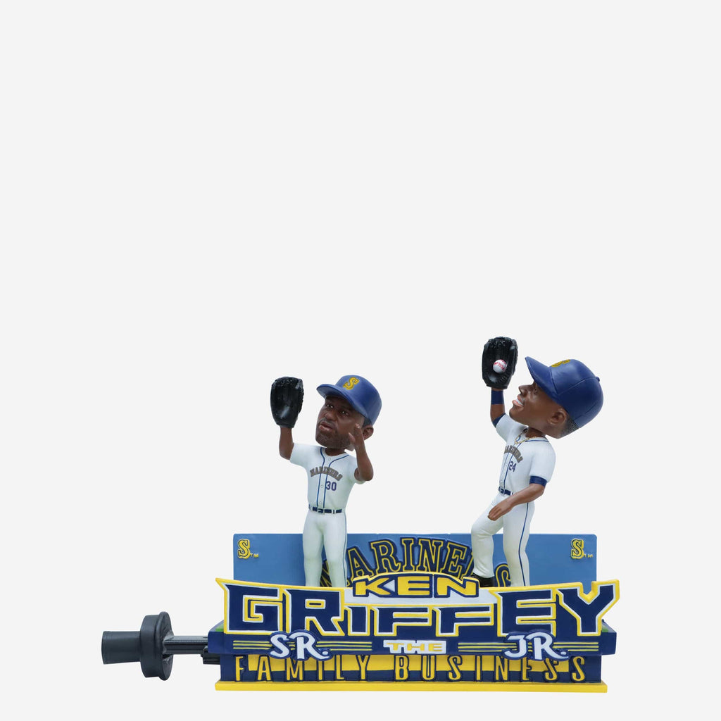 Ken Griffey Sr & Ken Griffey Jr Seattle Mariners Father and Son Slider Dual Bobblehead FOCO - FOCO.com