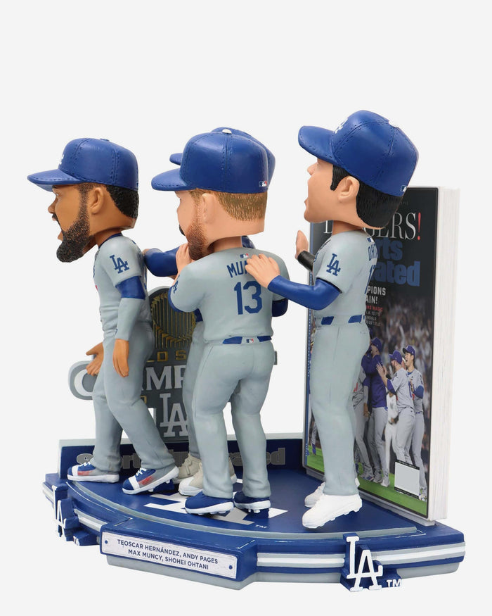Los Angeles Dodgers Champions Again Sports Illustrated Cover Bobblehead FOCO - FOCO.com