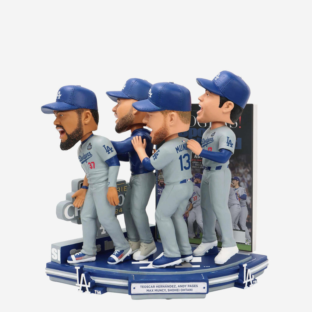 Los Angeles Dodgers Champions Again Sports Illustrated Cover Bobblehead FOCO - FOCO.com