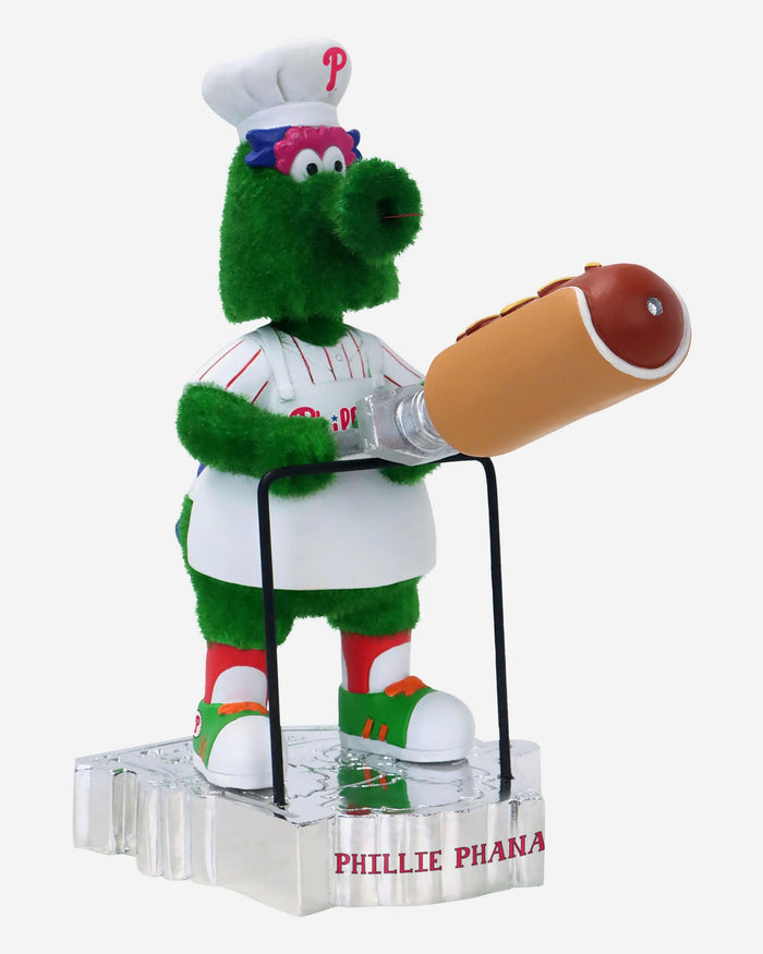 Phillie Phanatic Philadelphia Phillies Hot Dog Cannon Fuzzy Fur Mascot Bobblehead FOCO - FOCO.com