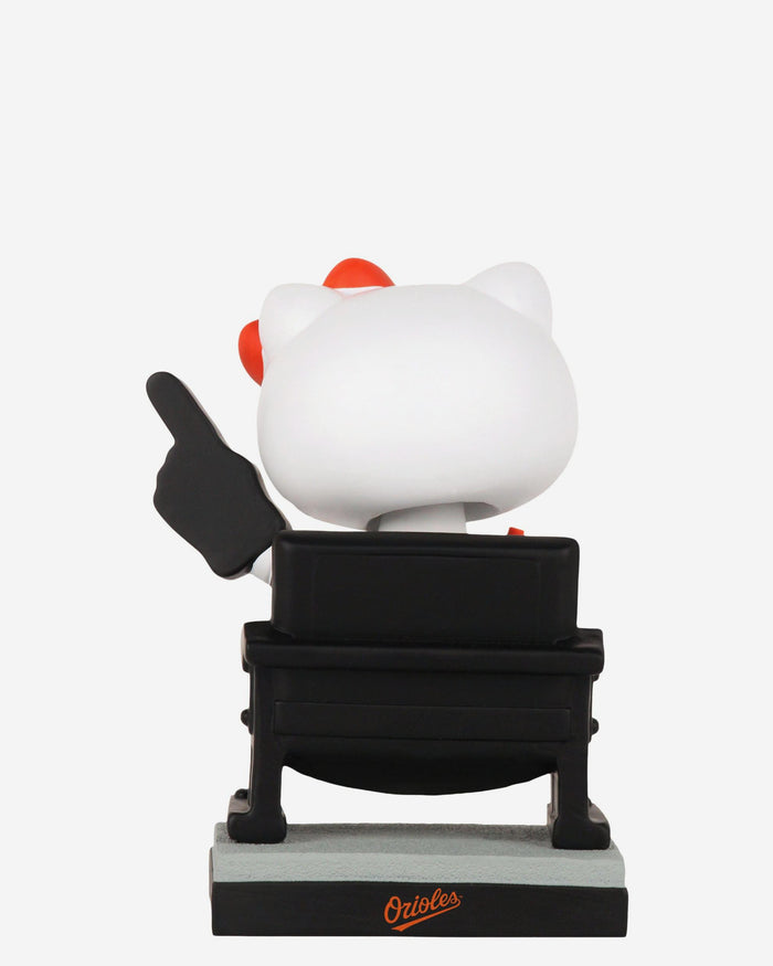 Hello Kitty® Baltimore Orioles At The Ball Game Mini Bobblehead FOCO - FOCO.com