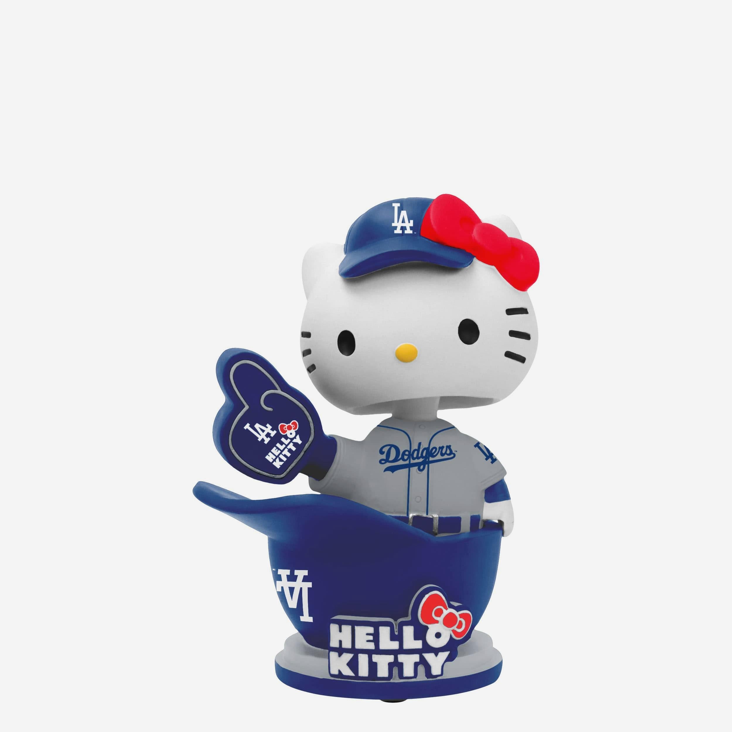 Hello Kitty® Los Angeles Dodgers Baseball Helmet Away Jersey