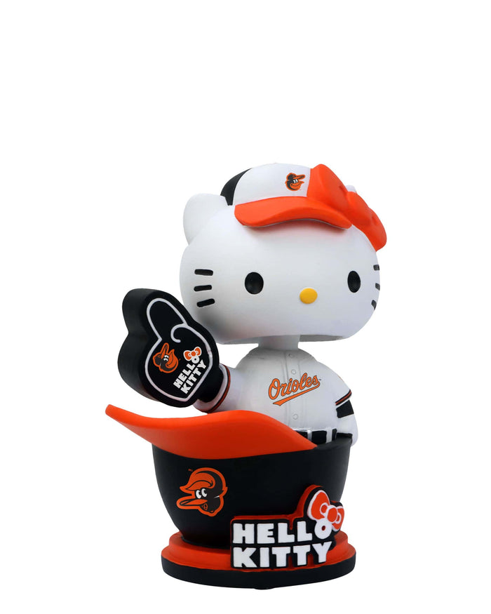 Hello Kitty® Baltimore Orioles Baseball Helmet Bobblehead FOCO - FOCO.com
