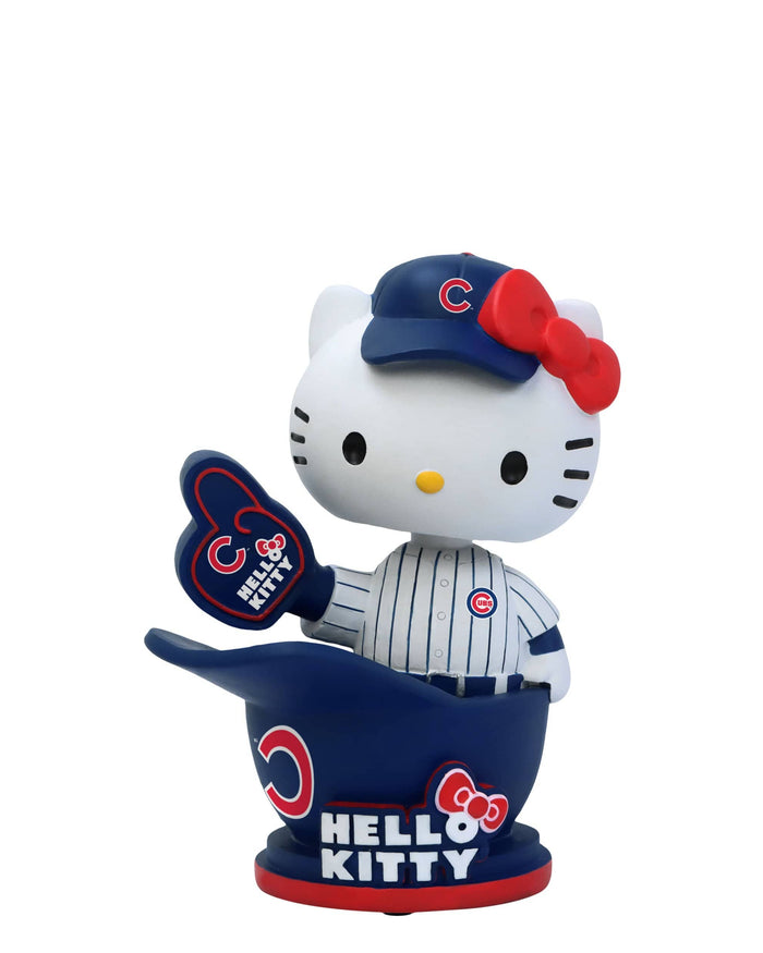 Hello Kitty® Chicago Cubs Baseball Helmet Bobblehead FOCO - FOCO.com