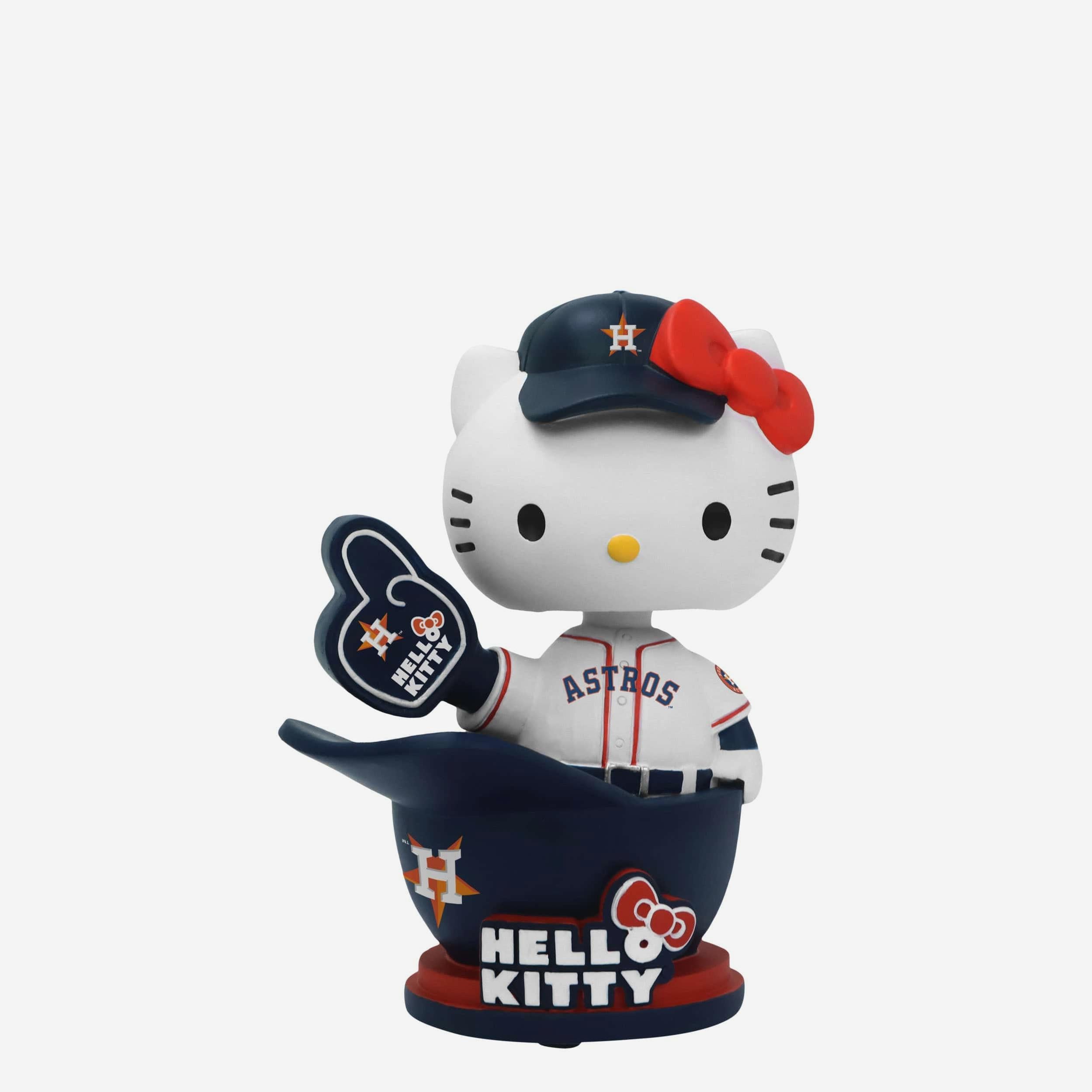 Hello Kitty® Houston Astros Baseball Helmet Bobblehead FOCO