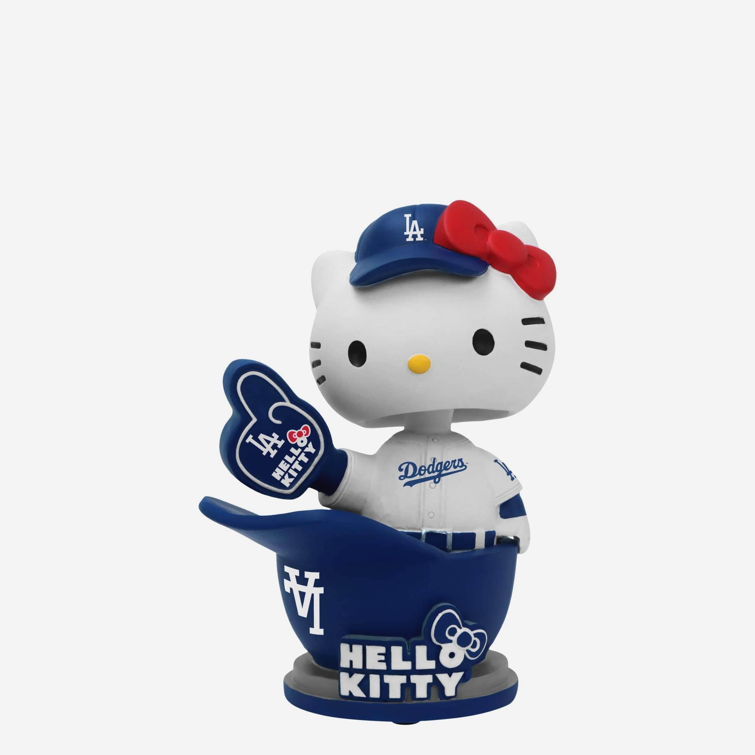 Hello Kitty® Los Angeles Dodgers Baseball Helmet Bobblehead FOCO