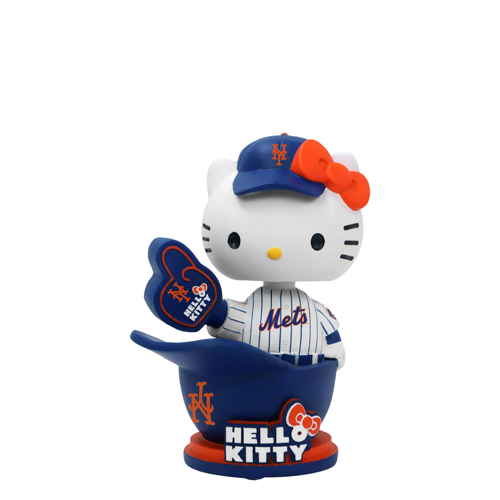 Hello Kitty® New York Mets Baseball Helmet Bobblehead FOCO - FOCO.com