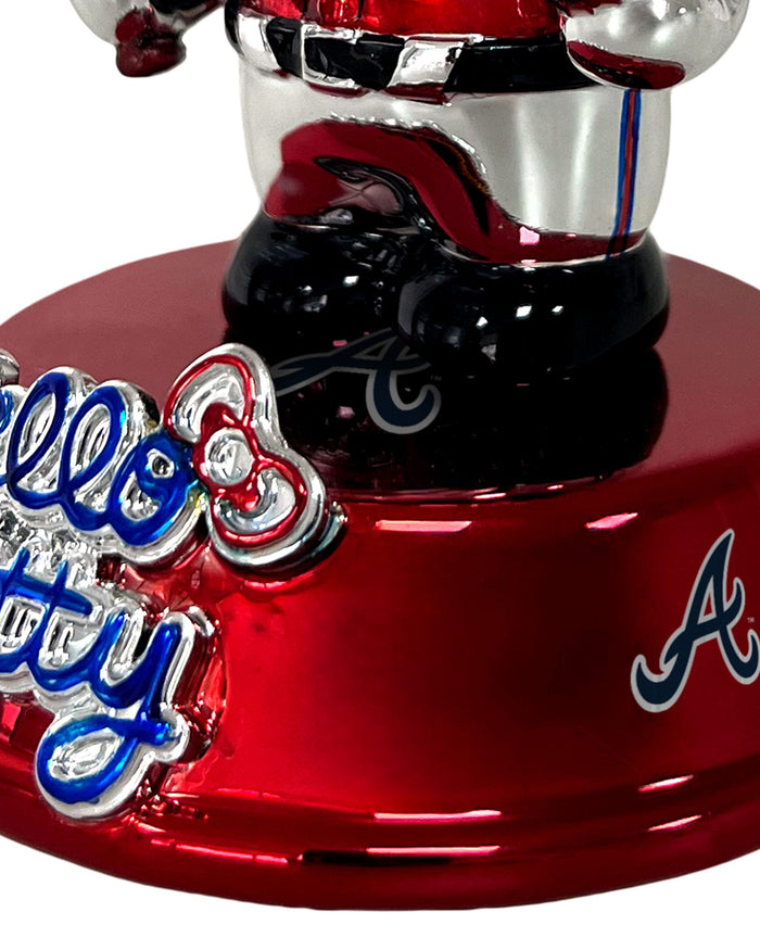Atlanta Braves Hello Kitty® Electroplated Edition Mini Bobblehead