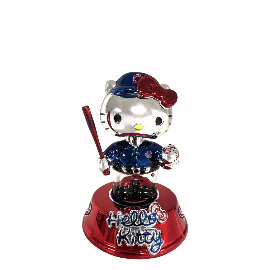 Chicago Cubs Hello Kitty® Electroplated Edition Mini Bobblehead