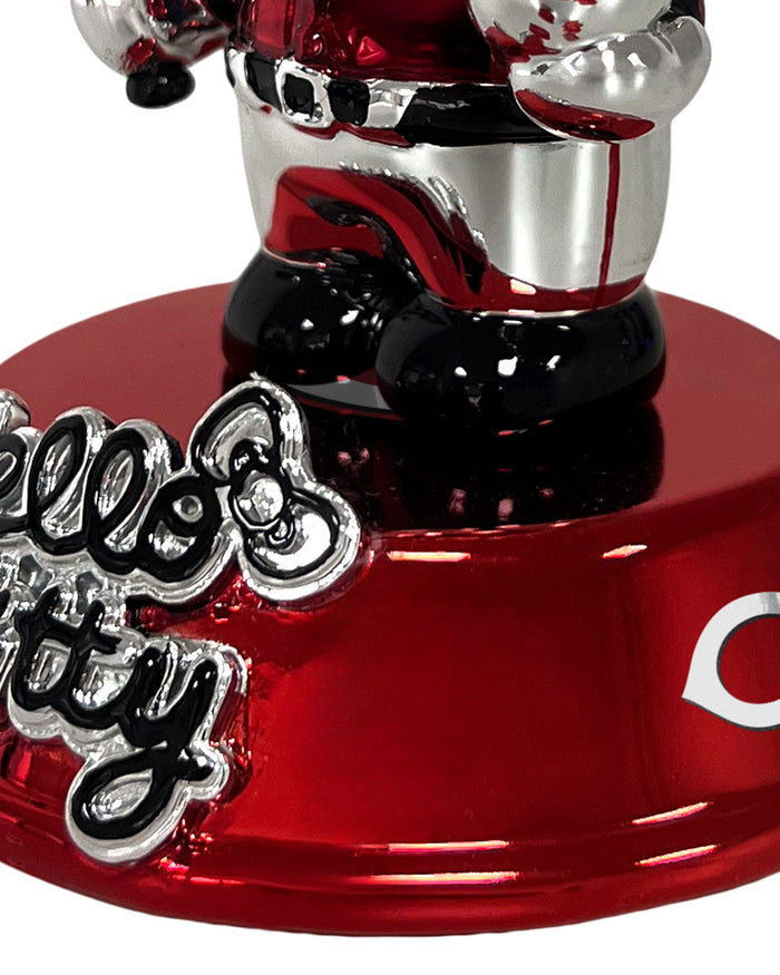 Cincinnati Reds Hello Kitty® Electroplated Edition Mini Bobblehead