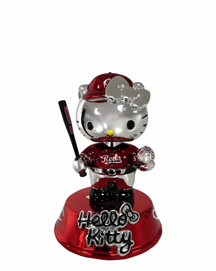Cincinnati Reds Hello Kitty® Electroplated Edition Mini Bobblehead