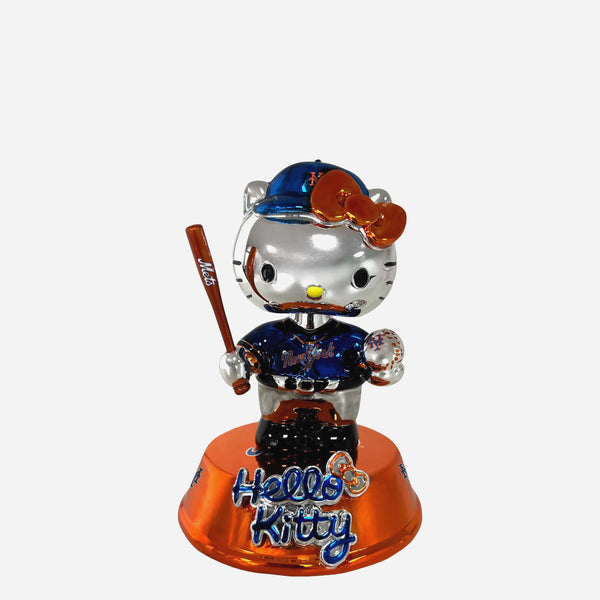 New York Mets Hello Kitty® Electroplated Edition Mini Bobblehead FOCO