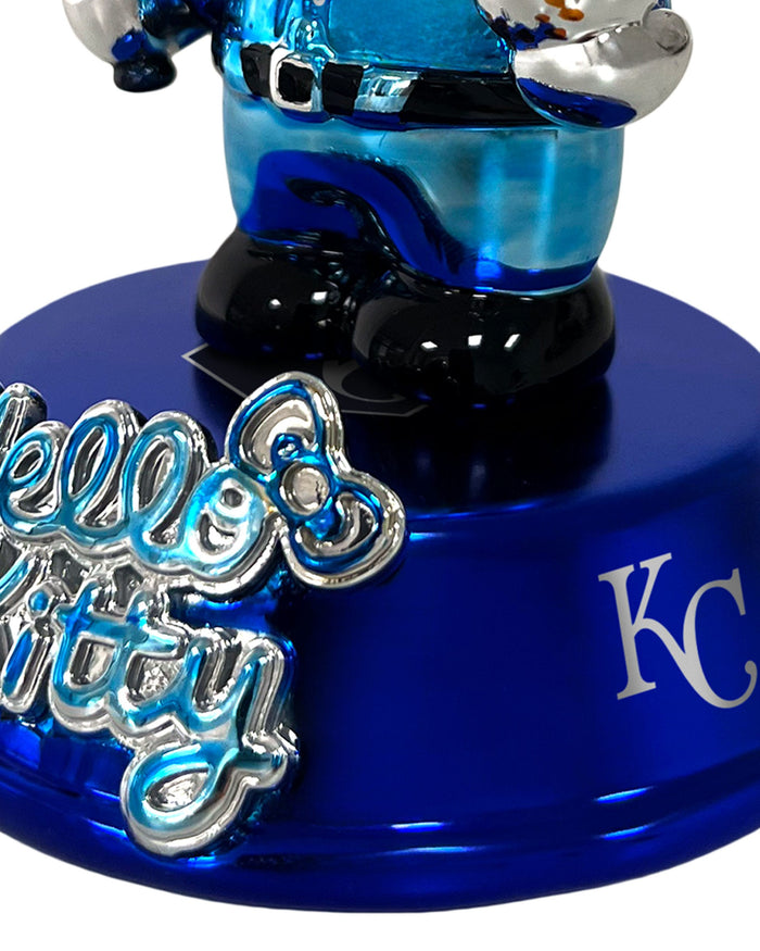 Kansas City Royals Hello Kitty® Electroplated Edition Mini Bobblehead