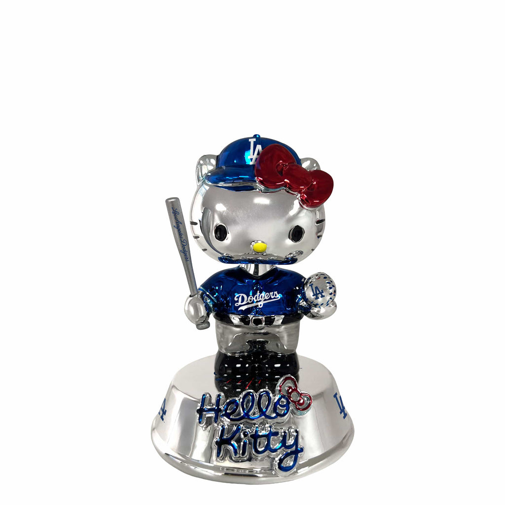 Los Angeles Dodgers Hello Kitty® Electroplated Edition Mini Bobblehead