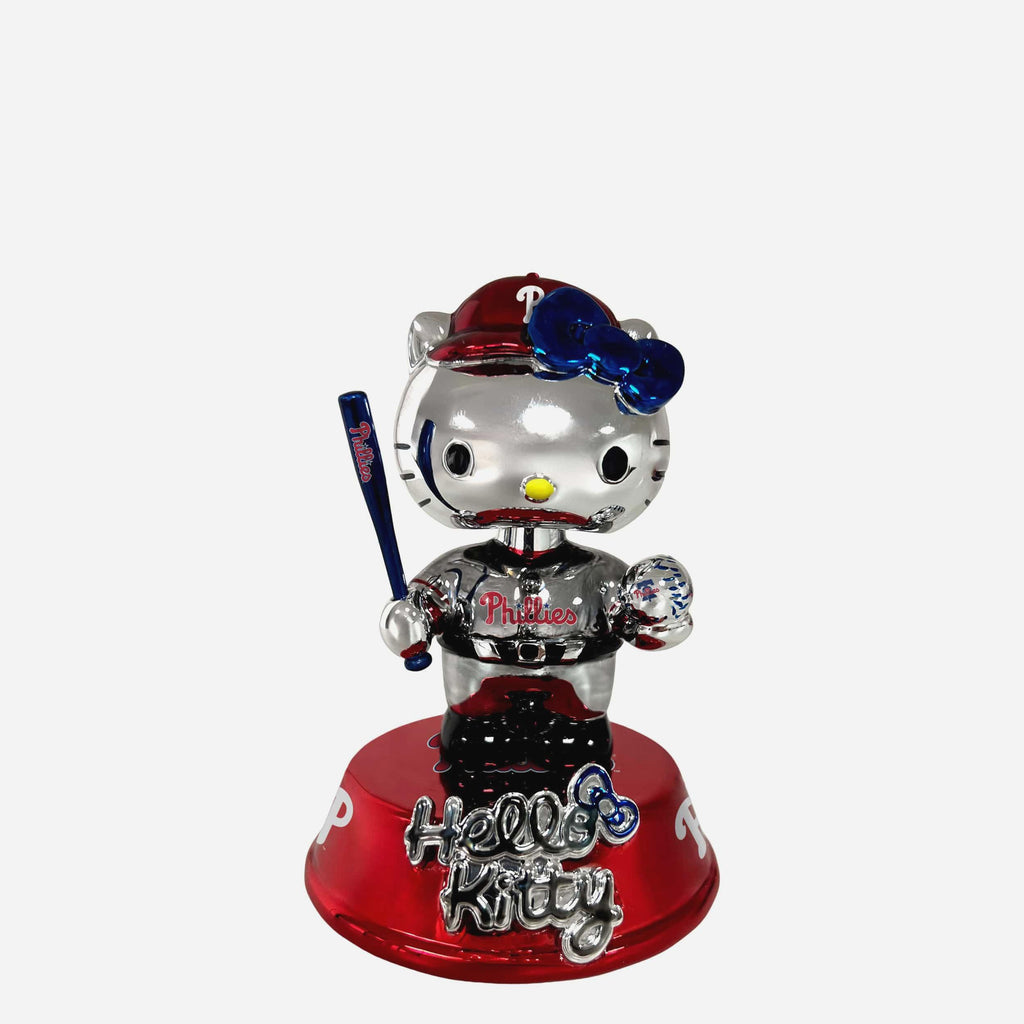 Philadelphia Phillies Hello Kitty® Electroplated Edition Mini Bobblehead FOCO - FOCO.com