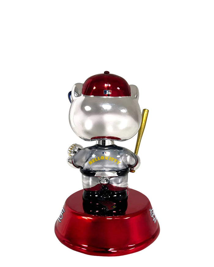 St Louis Cardinals Hello Kitty® Electroplated Edition Mini Bobblehead