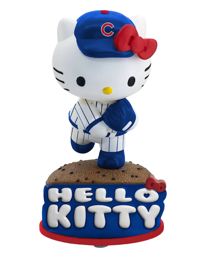 Hello Kitty® Chicago Cubs On The Mound Bobblehead