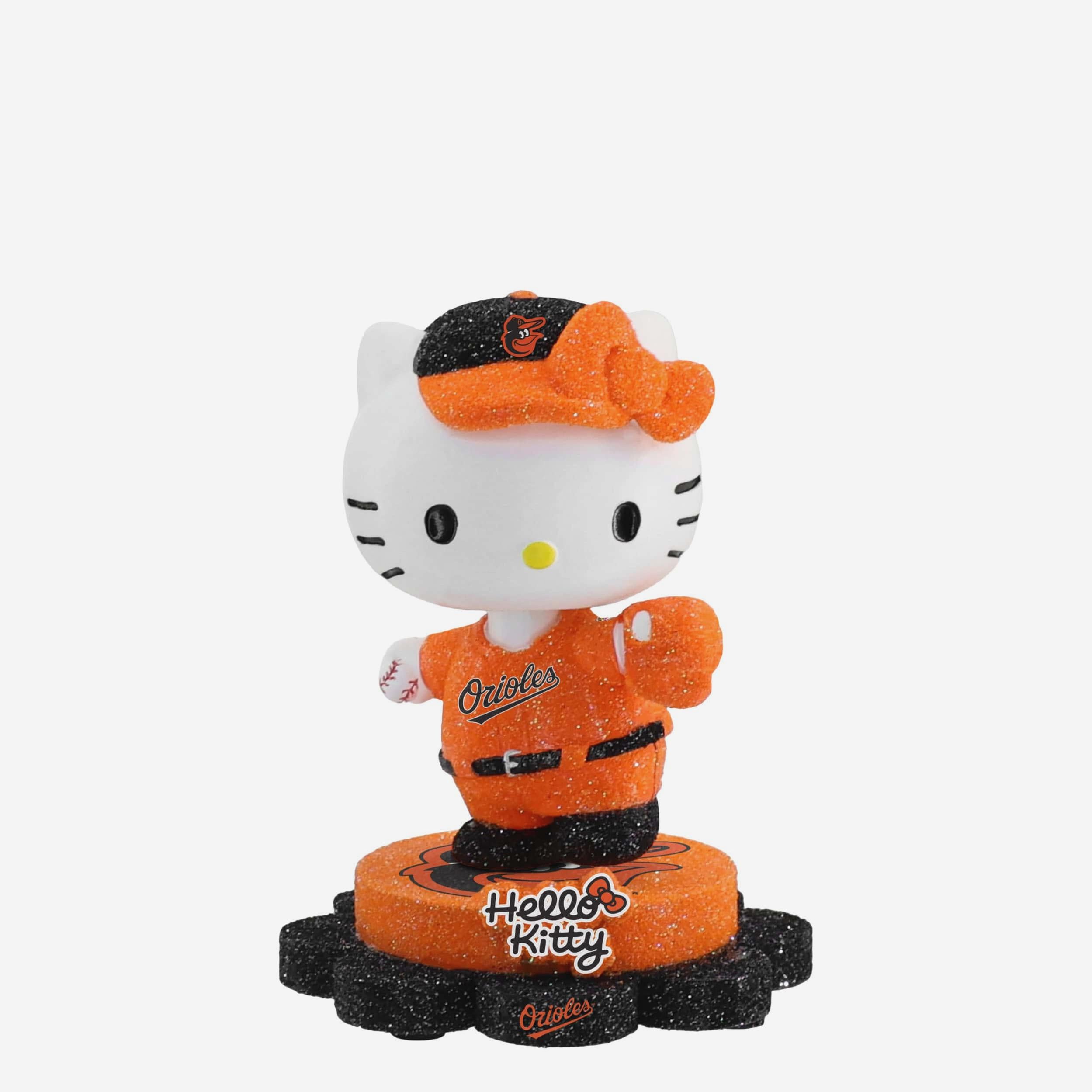 激レア！入手困難！Hello Kitty DOME型 ドーム ピッチャー Baltimore Orioles Hello Kitty® Glitter Mini Bobblehead FOCO
