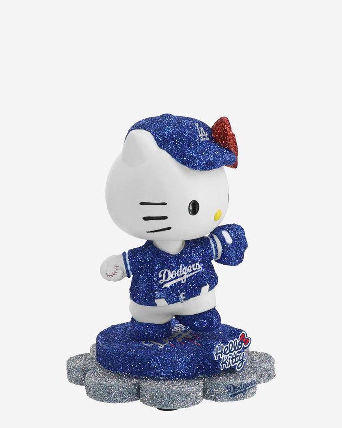 Los Angeles Dodgers Hello Kitty® Glitter Mini Bobblehead FOCO - FOCO.com