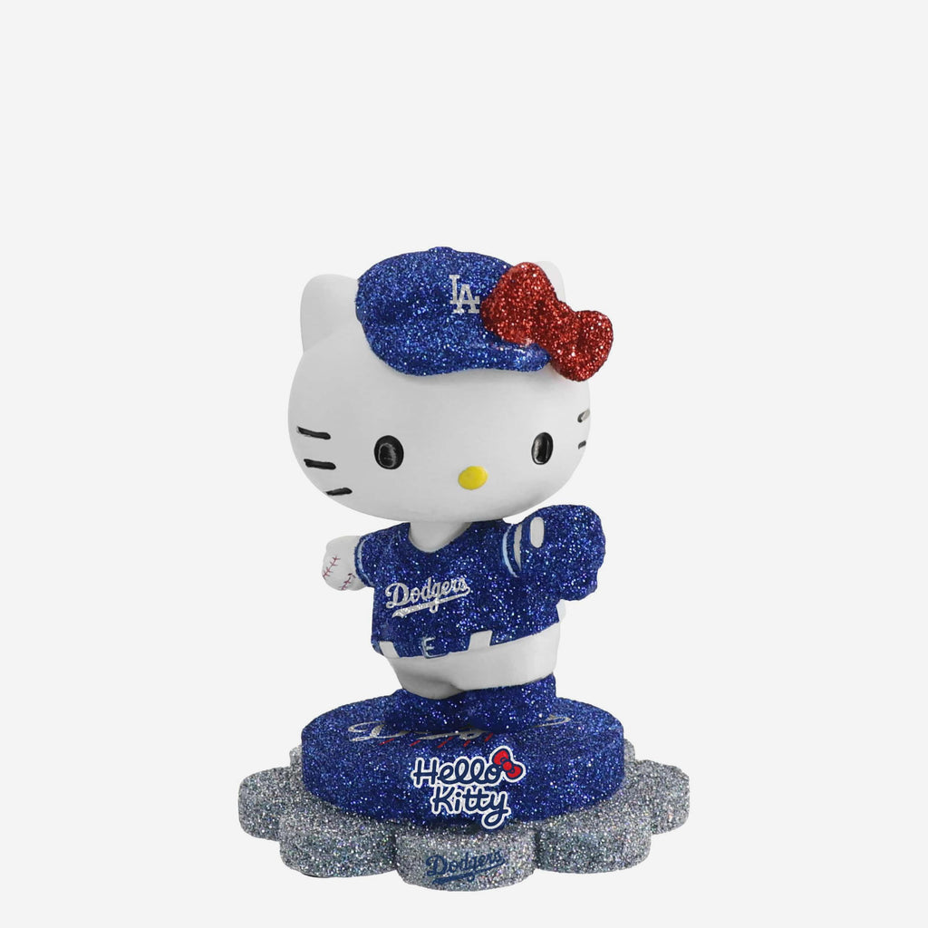 Los Angeles Dodgers Hello Kitty® Glitter Mini Bobblehead FOCO - FOCO.com