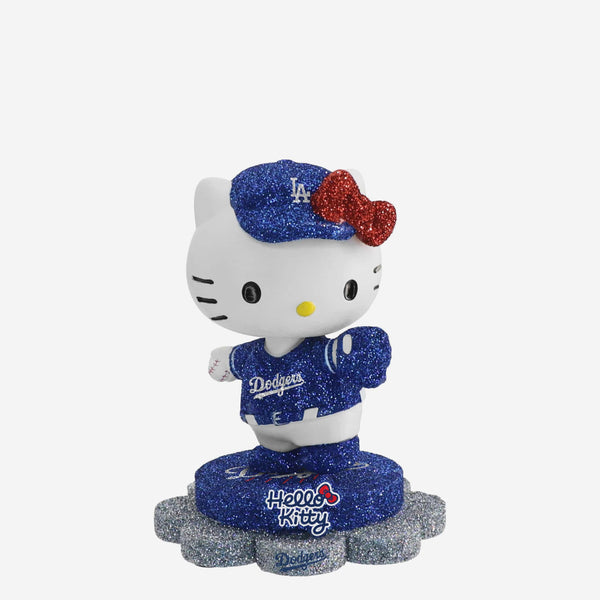 Los Angeles Dodgers Hello Kitty® Glitter Mini Bobblehead FOCO