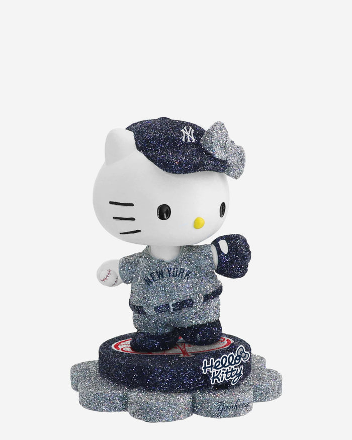 New York Yankees Hello Kitty® Glitter Mini Bobblehead FOCO - FOCO.com