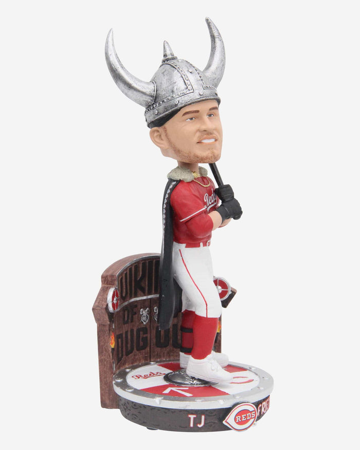 TJ Friedl Cincinnati Reds Viking Hat Home Run Celebration Bobblehead FOCO - FOCO.com