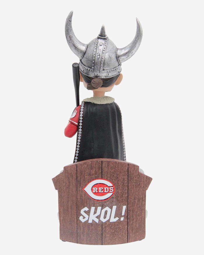 TJ Friedl Cincinnati Reds Viking Hat Home Run Celebration Bobblehead FOCO - FOCO.com