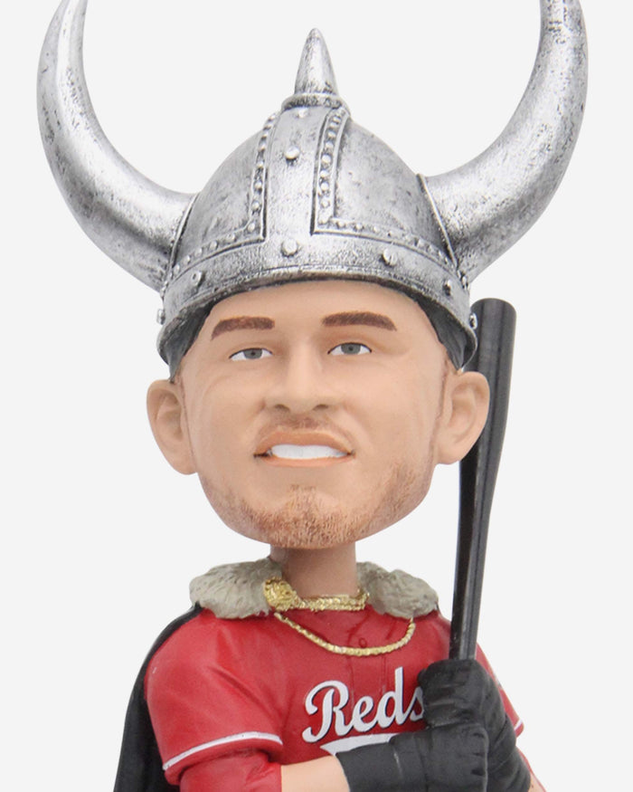 TJ Friedl Cincinnati Reds Viking Hat Home Run Celebration Bobblehead FOCO - FOCO.com