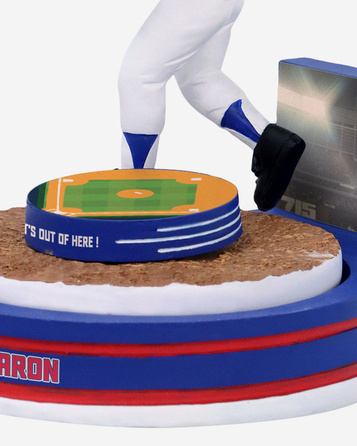 Hank Aaron Atlanta Braves Home Run Spinner Mini Bobblehead Scene FOCO - FOCO.com