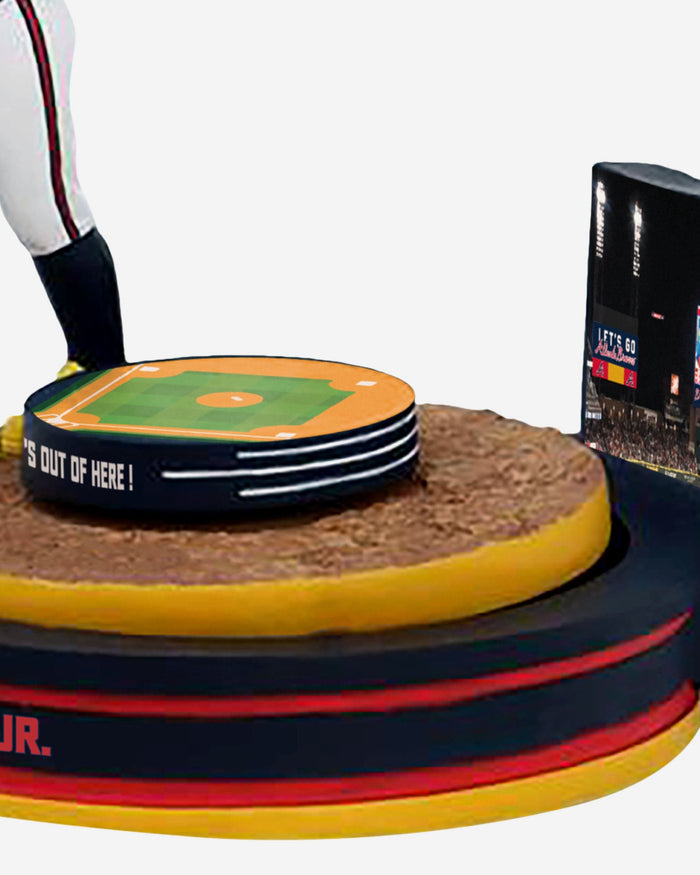 Ronald Acuna Jr Atlanta Braves Home Run Spinner Mini Bobblehead Scene FOCO - FOCO.com