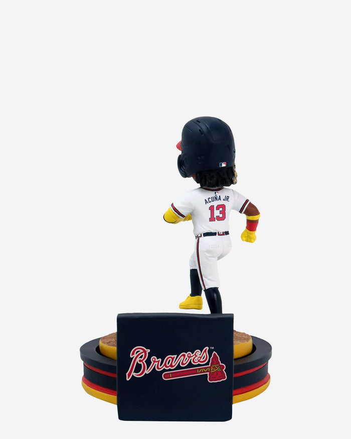Ronald Acuna Jr Atlanta Braves Home Run Spinner Mini Bobblehead Scene FOCO - FOCO.com