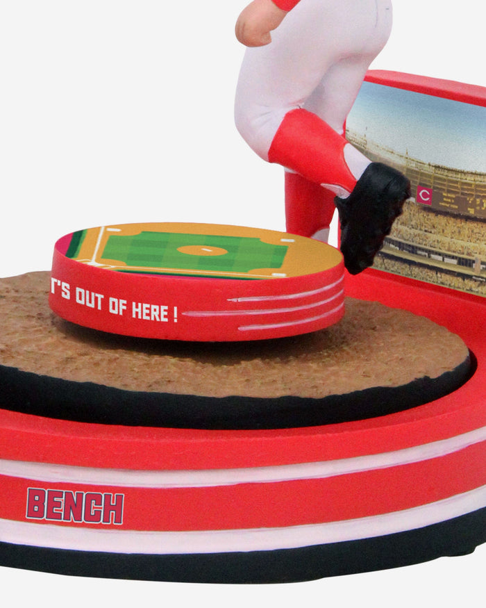 Johnny Bench Cincinnati Reds Home Run Spinner Mini Bobblehead Scene FOCO - FOCO.com
