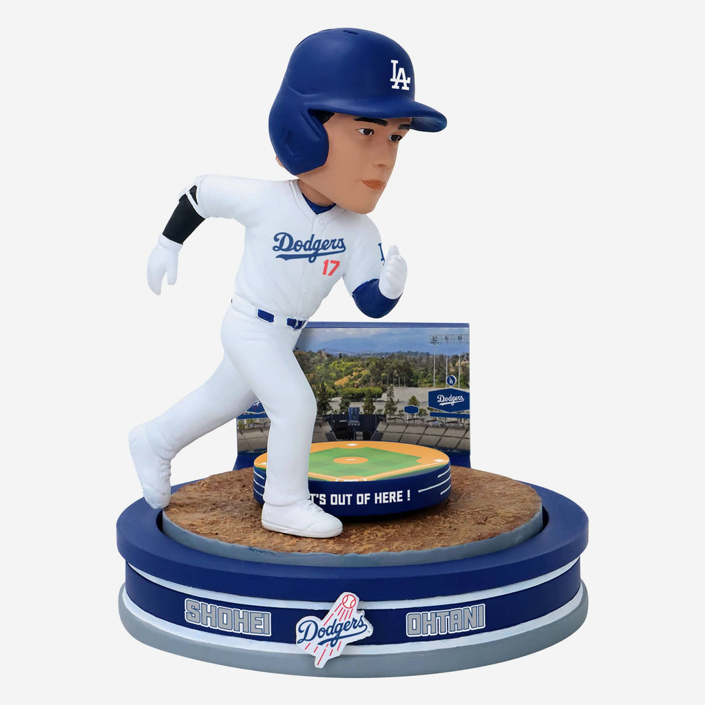 Shohei Ohtani Los Angeles Dodgers Home Run Spinner Mini Bobblehead Scene FOCO - FOCO.com