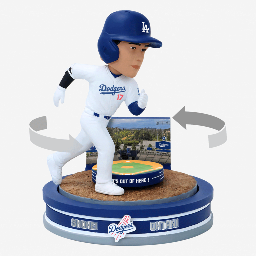 Shohei Ohtani Los Angeles Dodgers Home Run Spinner Mini Bobblehead Sce FOCO