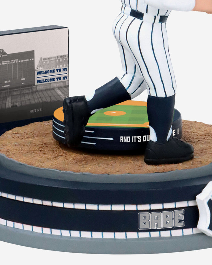 Babe Ruth New York Yankees Home Run Spinner Mini Bobblehead Scene FOCO - FOCO.com