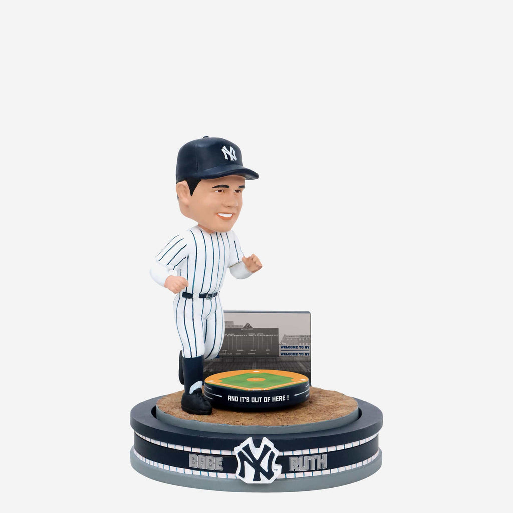 Babe Ruth New York Yankees Home Run Spinner Mini Bobblehead Scene FOCO - FOCO.com