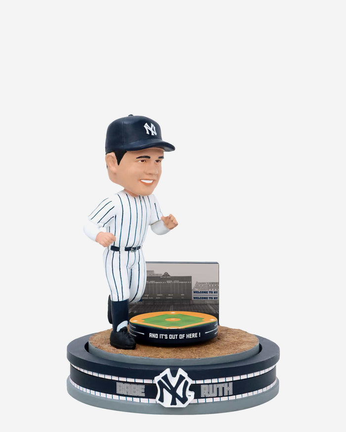 Babe Ruth New York Yankees Home Run Spinner Mini Bobblehead Scene FOCO - FOCO.com