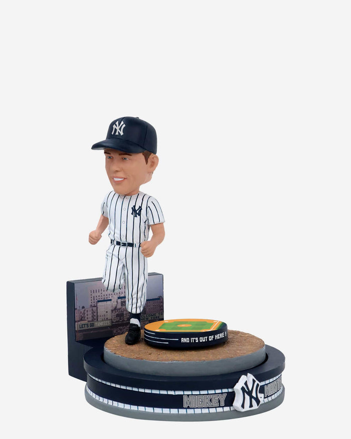 Mickey Mantle New York Yankees Home Run Spinner Mini Bobblehead Scene FOCO - FOCO.com
