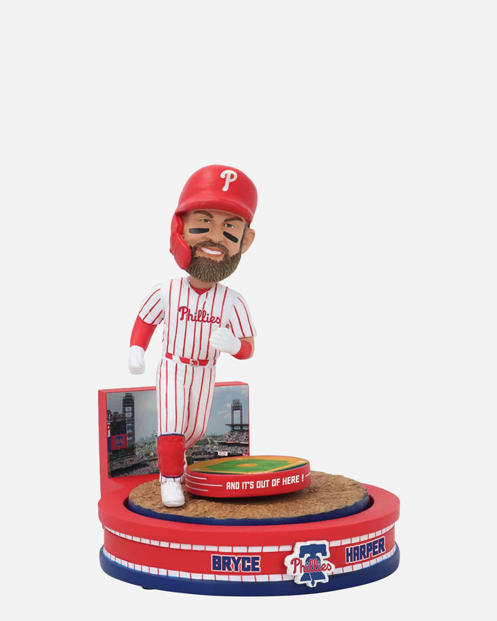 Bryce Harper Philadelphia Phillies Home Run Spinner Mini Bobble Scene FOCO - FOCO.com