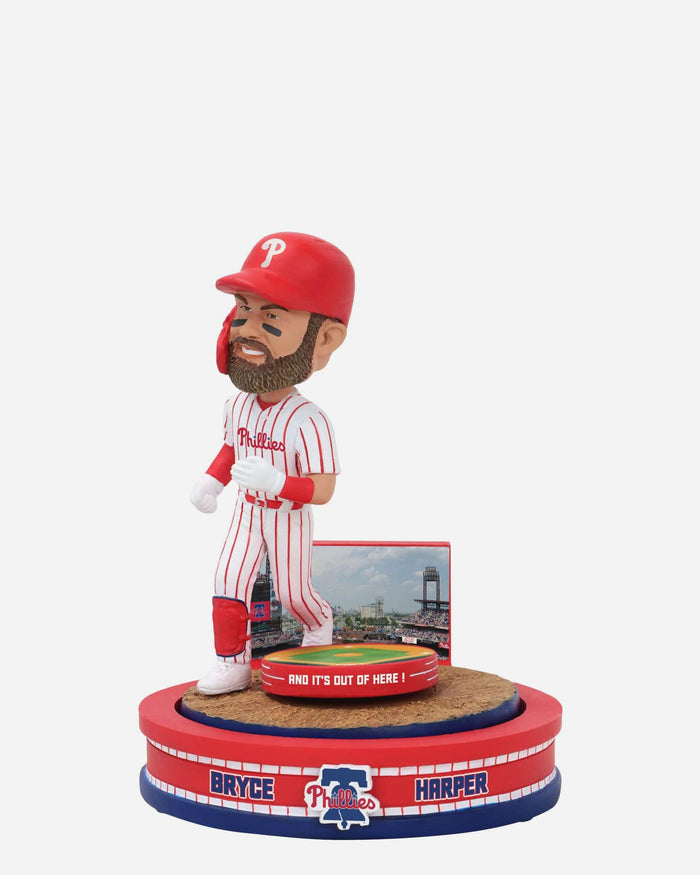Bryce Harper Philadelphia Phillies Home Run Spinner Mini Bobble Scene FOCO - FOCO.com