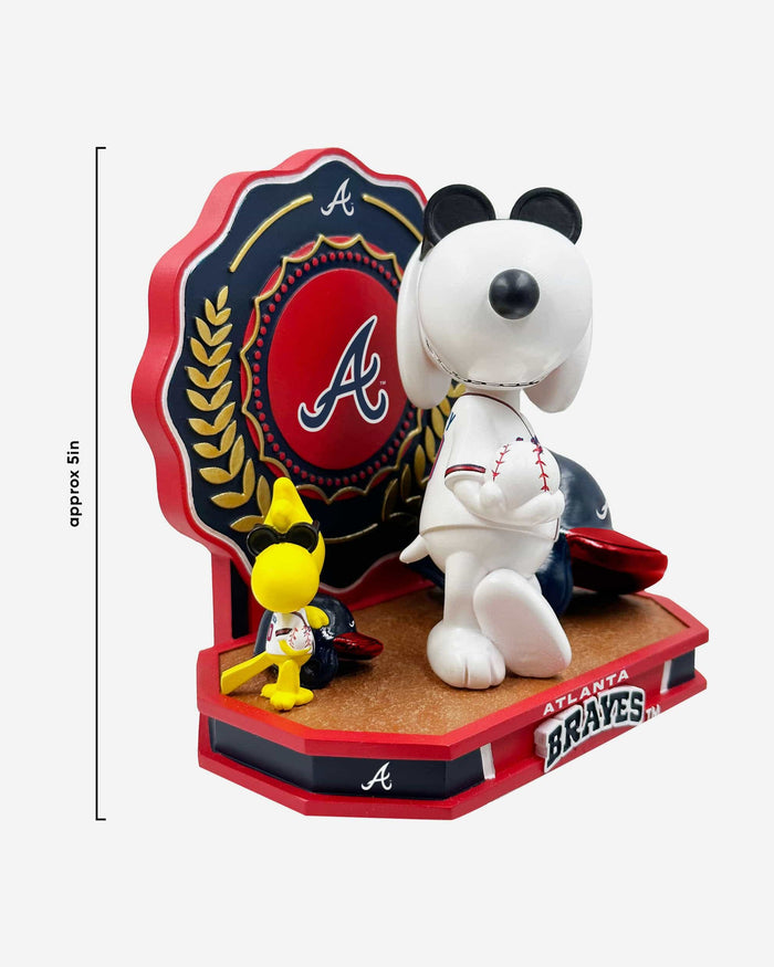 Atlanta Braves Snoopy & Woodstock Joe Cool Peanuts Dual Bobblehead FOCO - FOCO.com