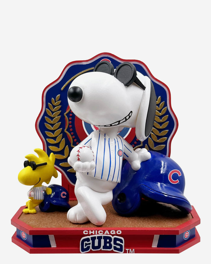 Chicago Cubs Snoopy & Woodstock Joe Cool Peanuts Dual Bobblehead FOCO - FOCO.com