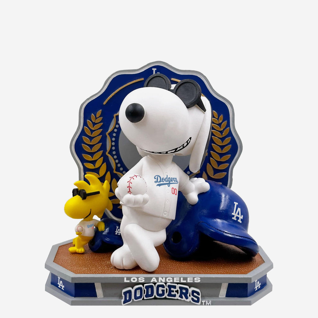 Los Angeles Dodgers Snoopy & Woodstock Joe Cool Peanuts Dual Bobblehead FOCO - FOCO.com