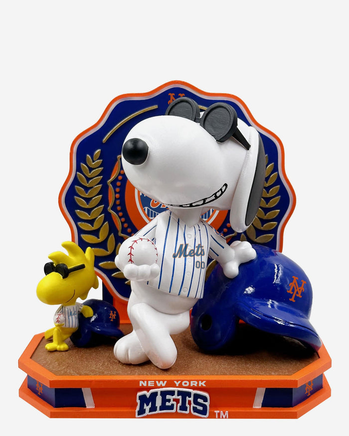 New York Mets Snoopy & Woodstock Joe Cool Peanuts Dual Bobblehead FOCO - FOCO.com