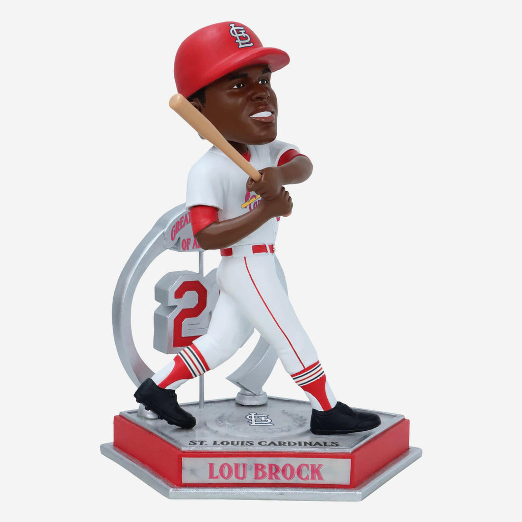 Lou Brock St Louis Cardinals Legendary Number 20 Bobblehead FOCO - FOCO.com